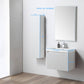 Blossom 028 24 01 A SC Blossom 24" Floating Bathroom Vanity with Sink & Side Cabinet - Matte White 028 24 01 A SC