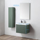 Blossom 028 24 27 A Blossom 24" Floating Bathroom Vanity with Sink - Aventurine Green 028 24 27 A