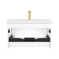 Blossom 028 30 01 A Blossom 30" Floating Bathroom Vanity with Sink - Matte White 028 30 01 A