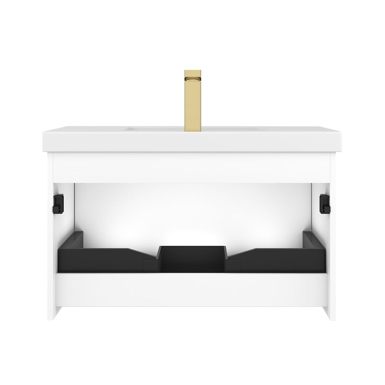 Blossom 028 30 01 A Blossom 30" Floating Bathroom Vanity with Sink - Matte White 028 30 01 A