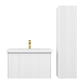 Blossom 028 30 01 A SC Blossom 30" Floating Bathroom Vanity with Sink & Side Cabinet - Matte White 028 30 01 A SC