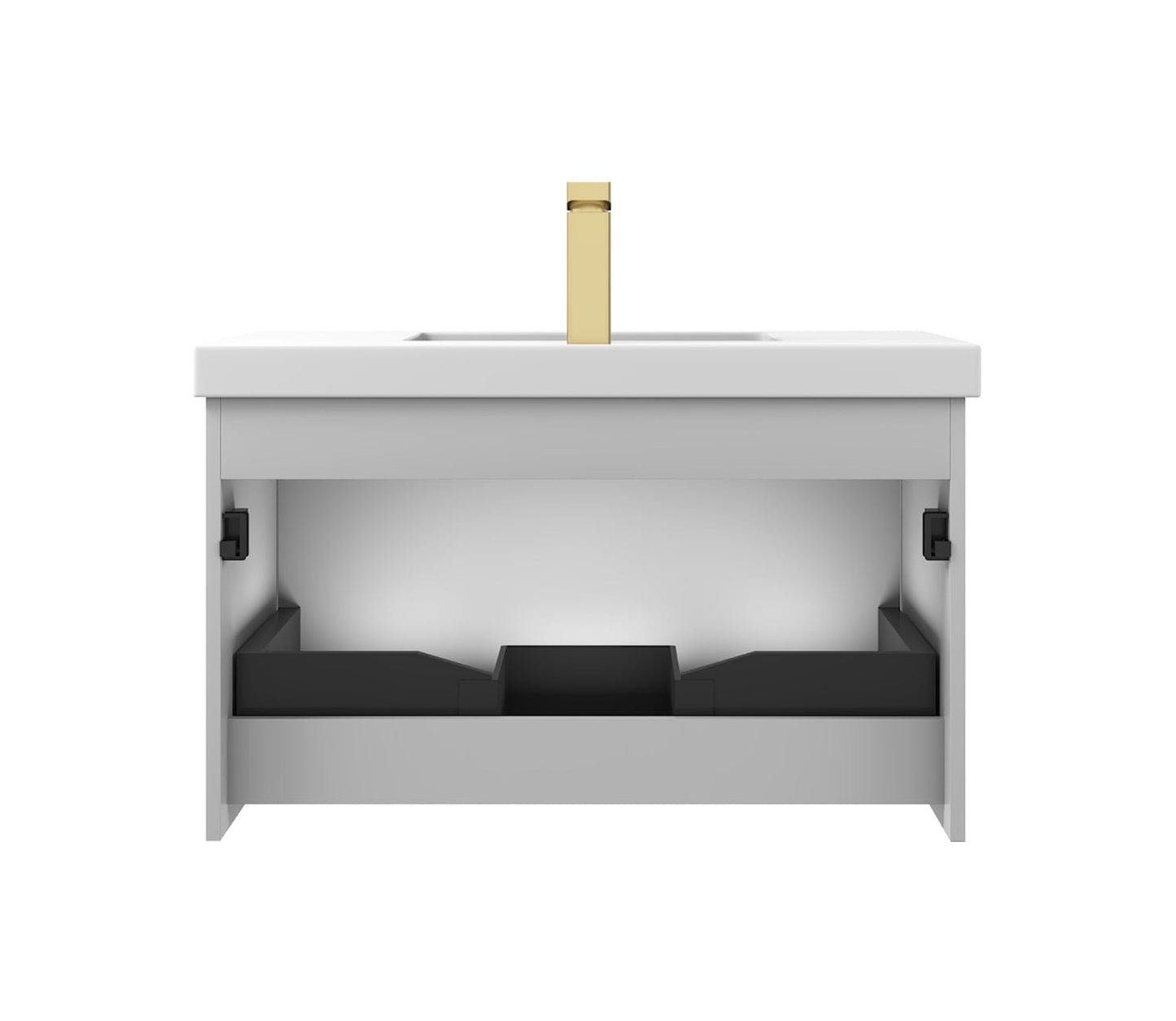 Blossom 028 30 15 A Blossom 30" Floating Bathroom Vanity with Sink - Light Gray 028 30 15 A