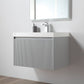 Blossom 028 30 15 A SC Blossom 30" Floating Bathroom Vanity with Sink & Side Cabinet - Light Gray 028 30 15 A SC