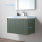 Blossom 028 30 27 A Blossom 30" Floating Bathroom Vanity with Sink - Aventurine Green 028 30 27 A