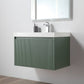 Blossom 028 30 27 A SC Blossom 30" Floating Bathroom Vanity with Sink & Side Cabinet - Aventurine Green 028 30 27 A SC