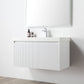 Blossom 028 36 01 A SC Blossom 36" Floating Bathroom Vanity with Sink & Side Cabinet - Matte White 028 36 01 A SC