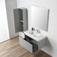 Blossom 028 36 15 A SC Blossom 36" Floating Bathroom Vanity with Sink & Side Cabinet - Light Gray 028 36 15 A SC