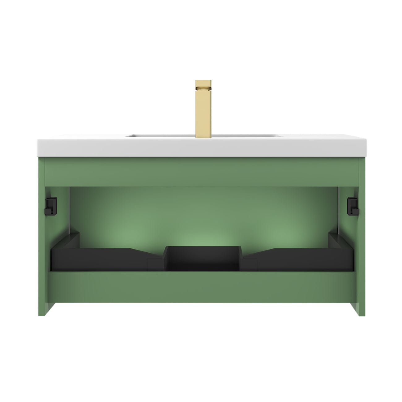 Blossom 028 36 27 A Blossom 36" Floating Bathroom Vanity with Sink - Aventurine Green 028 36 27 A