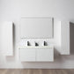 Blossom 028 48 01D A 2SC Blossom 48" Floating Bathroom Vanity with Double Sink & 2 Side Cabinets - Matte White 028 48 01D A 2SC