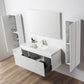 Blossom 028 48 01S A 2SC Blossom 48" Floating Bathroom Vanity with Single Sink & 2 Side Cabinets - Matte White 028 48 01S A 2SC