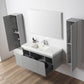 Blossom 028 48 15S A 2SC Blossom 48" Floating Bathroom Vanity with Single Sink & 2 Side Cabinets - Light Gray 028 48 15S A 2SC