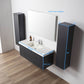 Blossom 028 48 26S A 2SC Blossom 48" Floating Bathroom Vanity with Single Sink & 2 Side Cabinets -  Night Blue 028 48 26S A 2SC