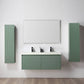 Blossom 028 48 27D A 2SC Blossom 48" Floating Bathroom Vanity with Double Sink & 2 Side Cabinets - Aventurine Green 028 48 27D A 2SC