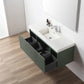 Blossom 028 48 27S A 2SC Blossom 48" Floating Bathroom Vanity with Single Sink & 2 Side Cabinets - Aventurine Green 028 48 27S A 2SC