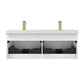 Blossom 028 48D 01 A Blossom 48" Floating Bathroom Vanity with Double Sink - Matte White 028 48D 01 A