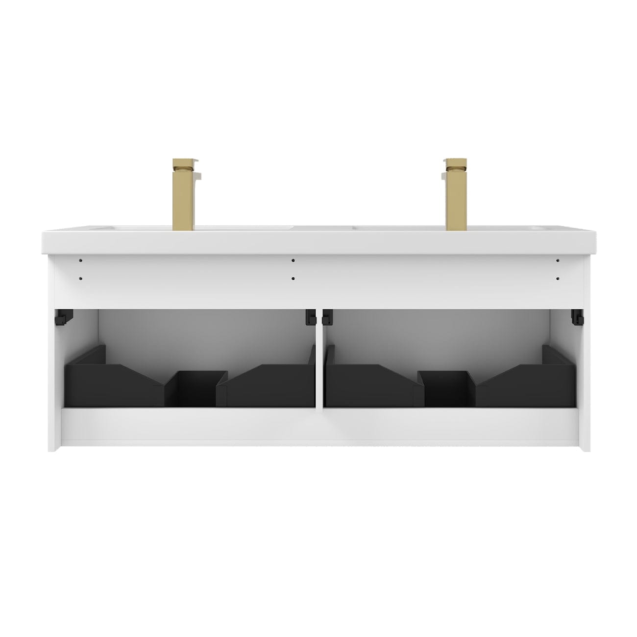 Blossom 028 48D 01 A Blossom 48" Floating Bathroom Vanity with Double Sink - Matte White 028 48D 01 A