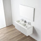 Blossom 028 48D 01 A Blossom 48" Floating Bathroom Vanity with Double Sink - Matte White 028 48D 01 A