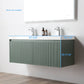 Blossom 028 48D 27 A Blossom 48" Floating Bathroom Vanity with Double Sink - Aventurine Green 028 48D 27 A