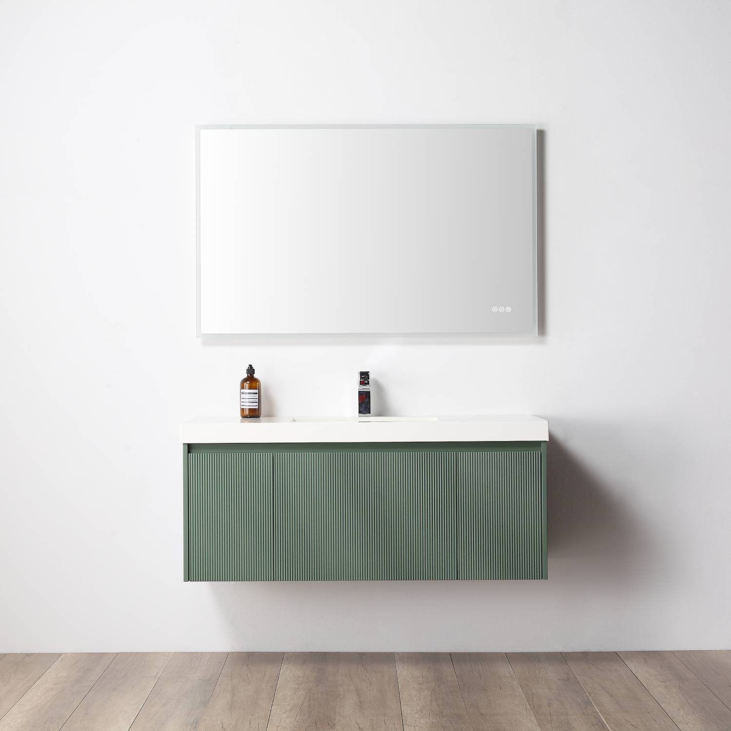 Blossom 028 48S 27 A Blossom 48" Floating Bathroom Vanity with Single Sink - Aventurine Green 028 48S 27 A