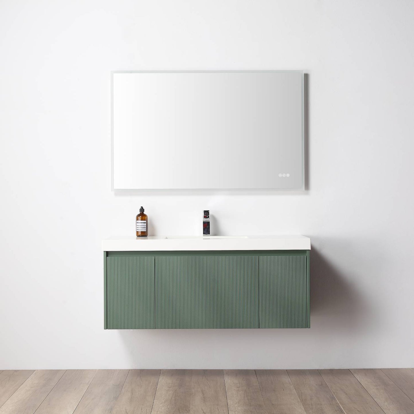 Blossom 028 48S 27 A Blossom 48" Floating Bathroom Vanity with Single Sink - Aventurine Green 028 48S 27 A