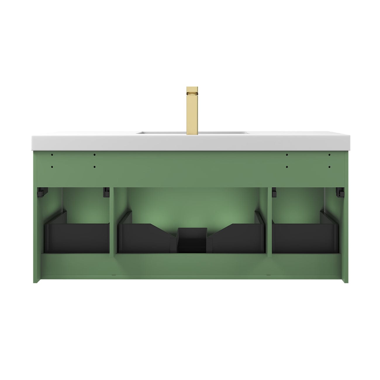 Blossom 028 48S 27 A Blossom 48" Floating Bathroom Vanity with Single Sink - Aventurine Green 028 48S 27 A