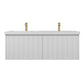 Blossom 028 60 01 A Blossom 60" Floating Bathroom Vanity with Sink - Matte White 028 60 01 A