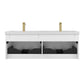 Blossom 028 60 01 A Blossom 60" Floating Bathroom Vanity with Sink - Matte White 028 60 01 A