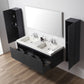 Blossom 028 60 26 A 2SC Blossom 60" Floating Bathroom Vanity with Sink & 2 Side Cabinets - Night Blue 028 60 26 A 2SC