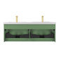 Blossom 028 60 27 A Blossom 60" Floating Bathroom Vanity with Sink - Aventurine Green 028 60 27 A