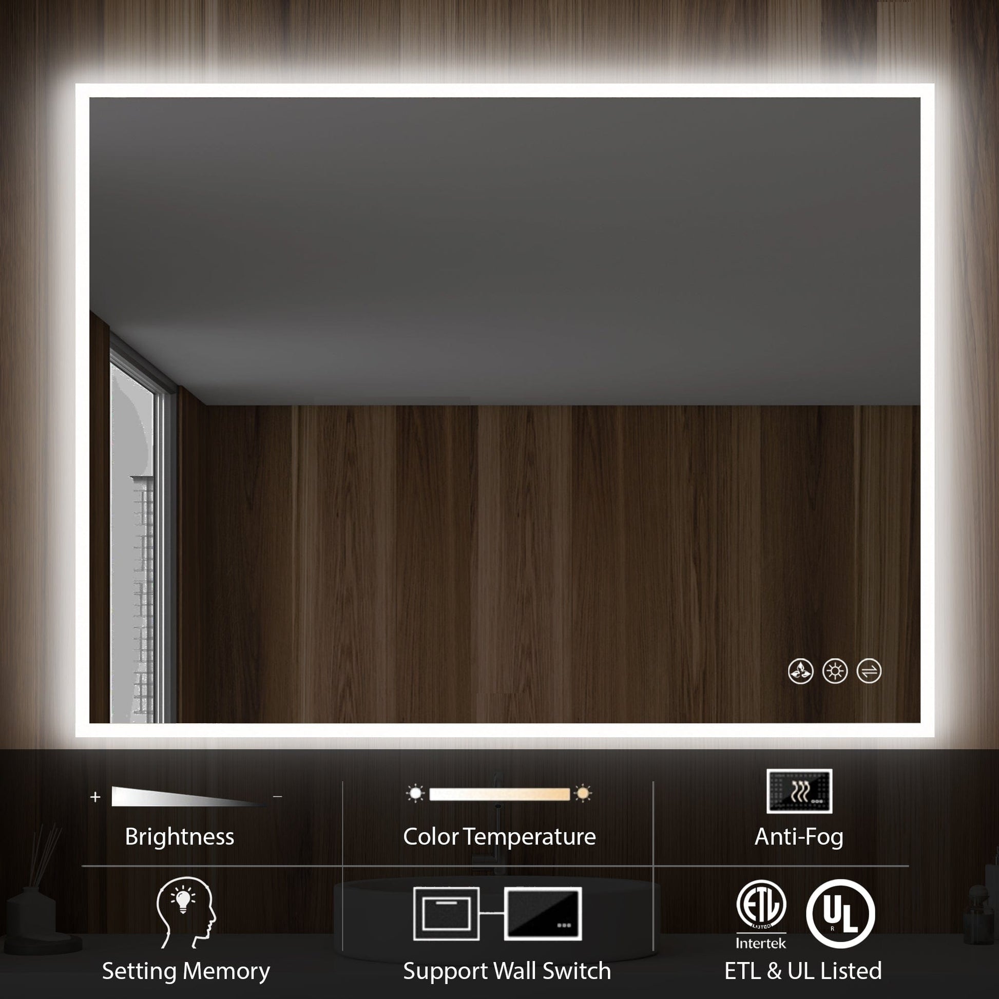 Blossom LED M2 4836 Blossom Beta - 48" LED Mirror Frosted Sides LED M2 4836