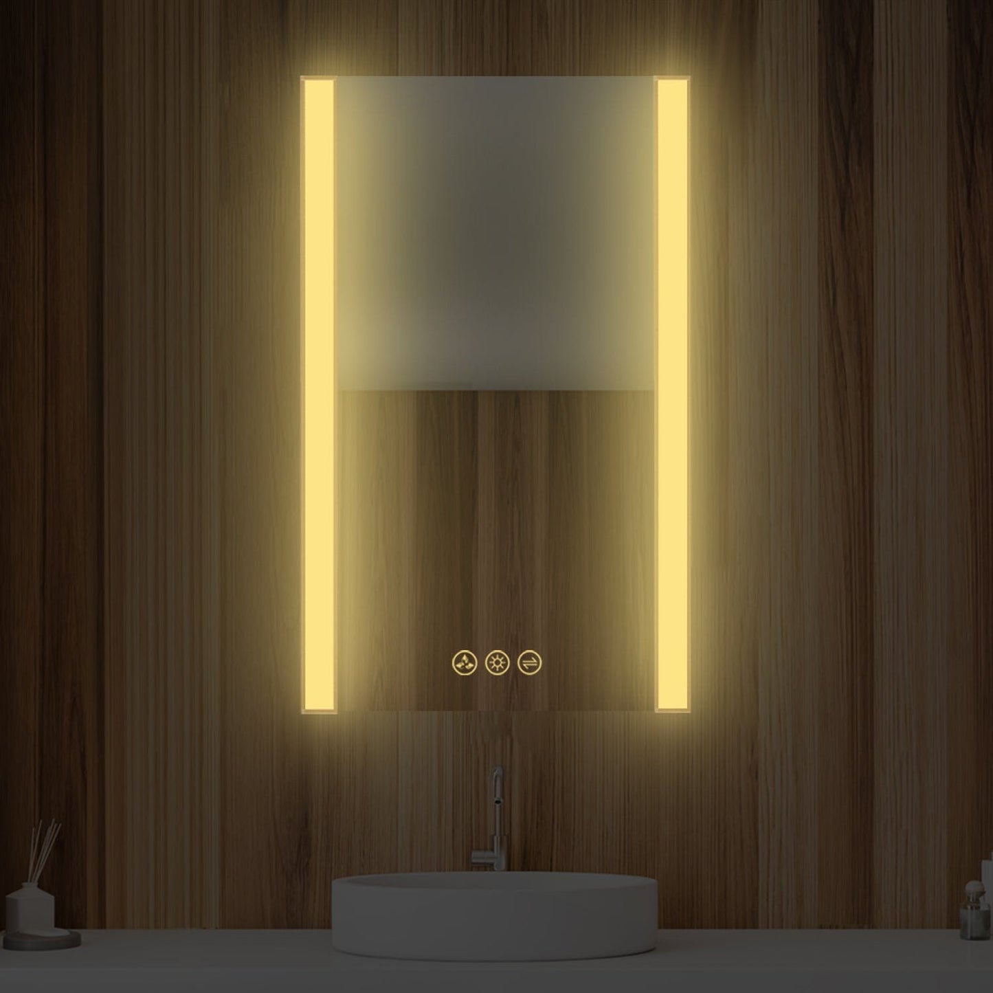 Blossom LED M5 2032 BG Blossom Binary 20″ LED Mirror - Brushed Gold LED M5 2032 BG