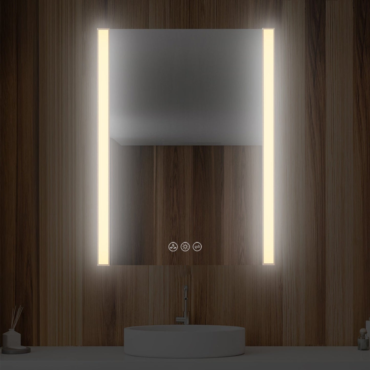 Blossom LED M5 2432 BG Blossom Binary 24″ LED Mirror - Brushed Gold LED M5 2432 BG