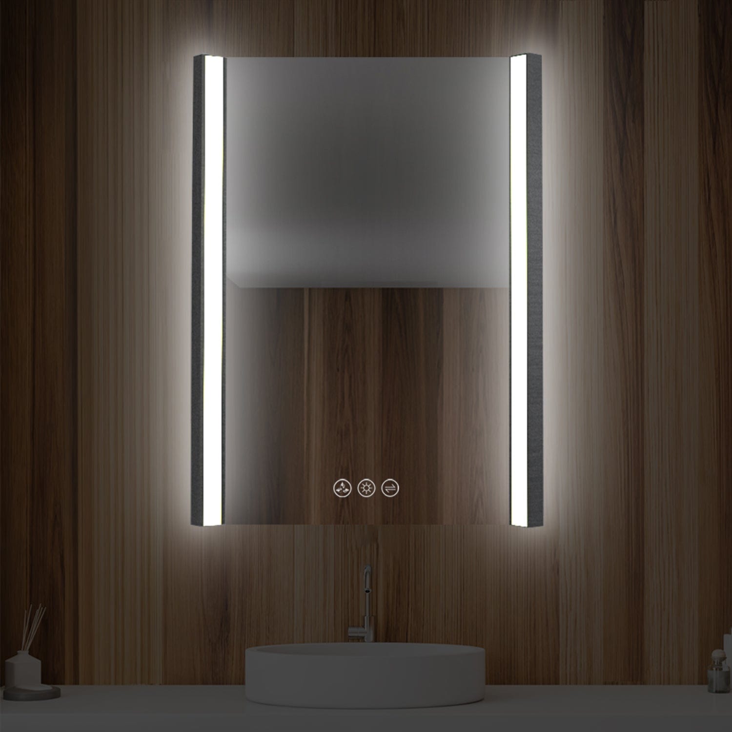 Blossom LED M5 2432 CH Blossom Binary 24″ LED Mirror - Chrome LED M5 2432 CH