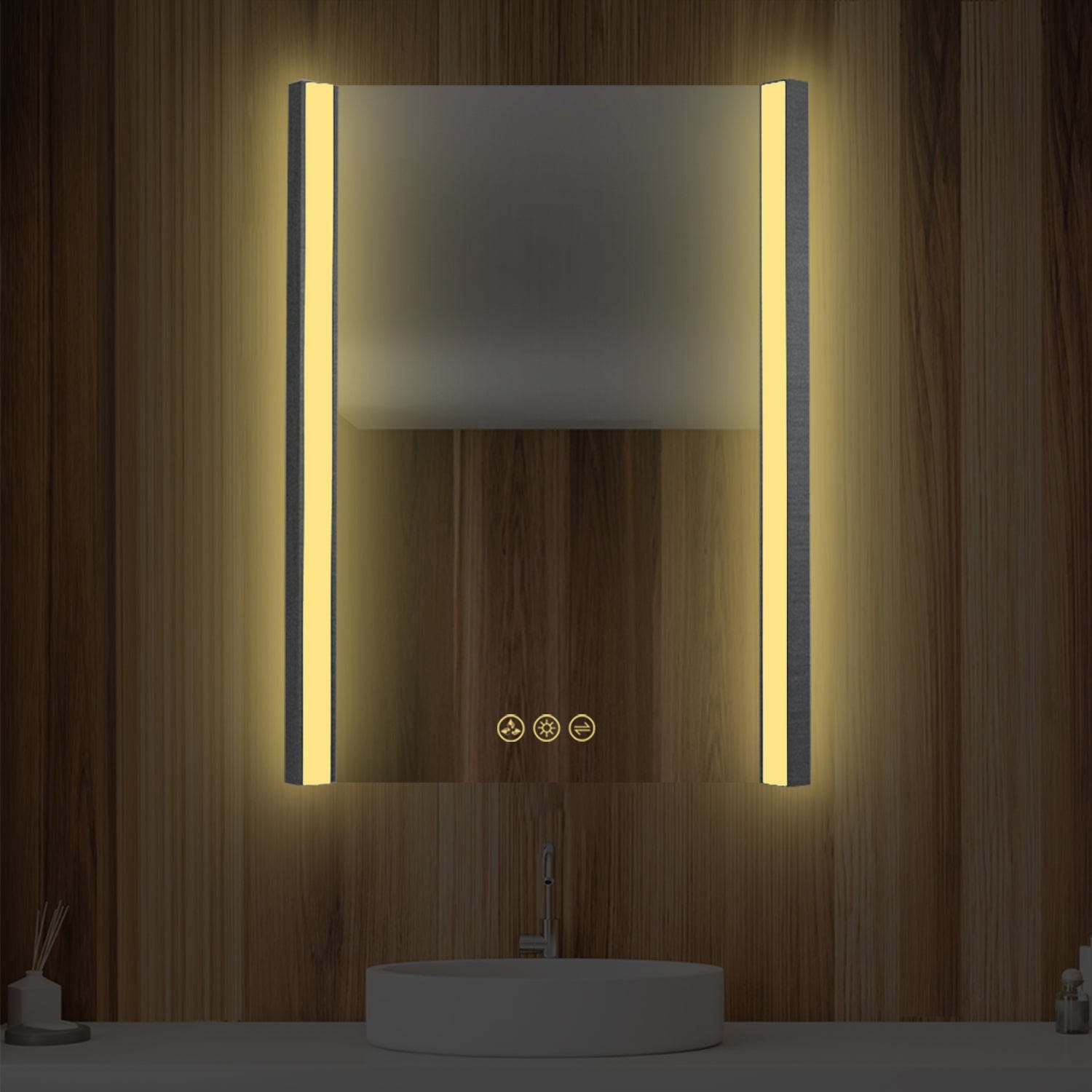 Blossom LED M5 2432 CH Blossom Binary 24″ LED Mirror - Chrome LED M5 2432 CH