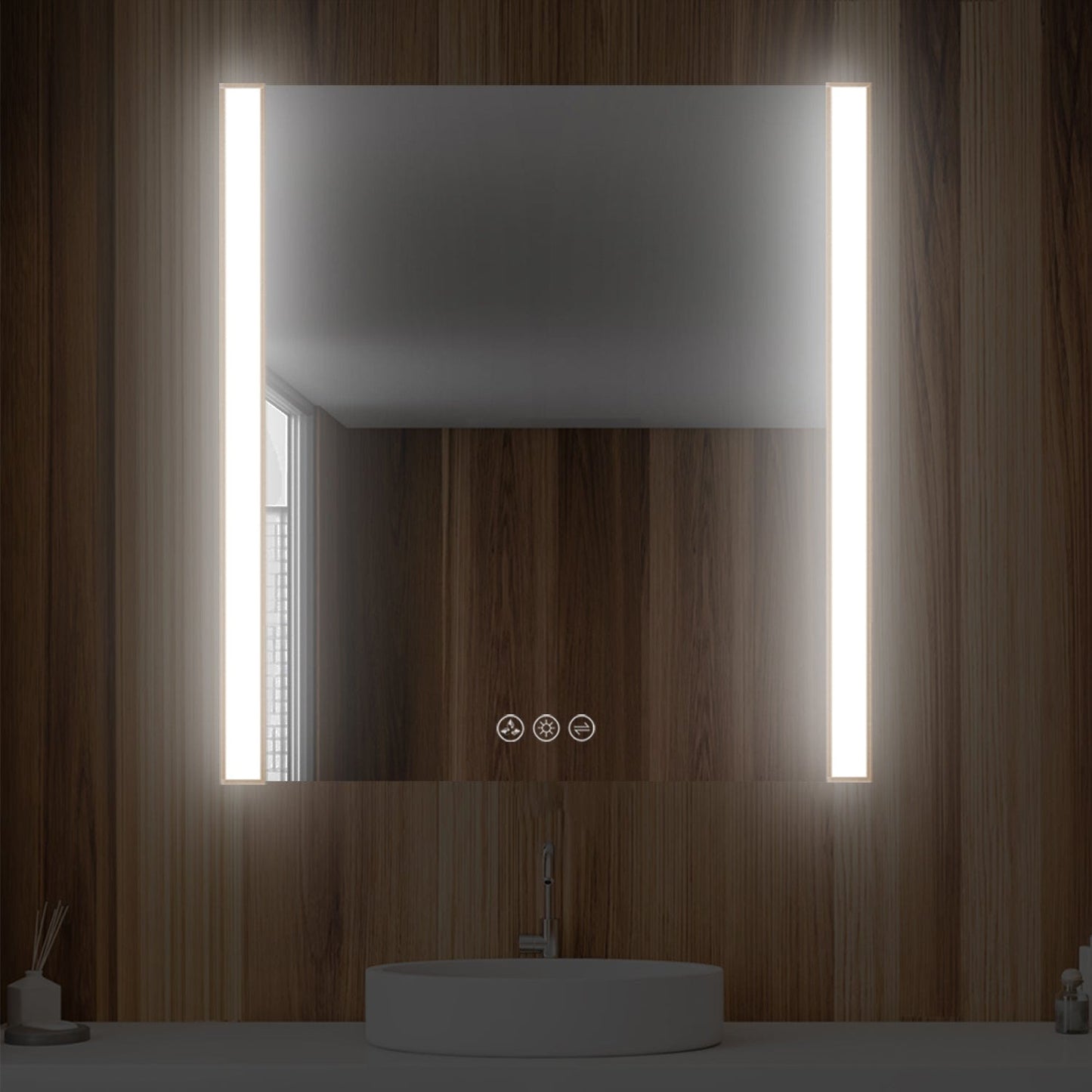 Blossom LED M5 3032 BG Blossom Binary 30″ LED Mirror - Brushed Gold LED M5 3032 BG