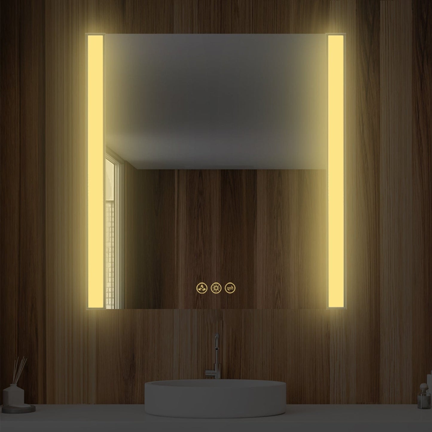 Blossom LED M5 3032 MB Blossom Binary 30″ LED Mirror - Matte Black LED M5 3032 MB