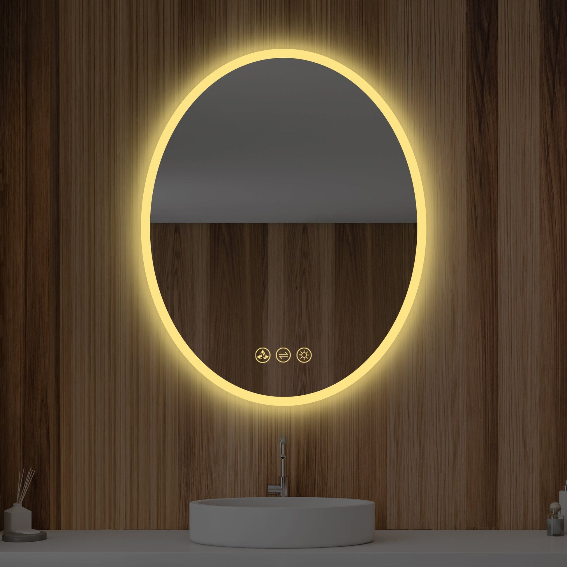 Blossom LED M6 2030 Blossom Oval - 20'' LED Mirror Frosted Side LED M6 2030