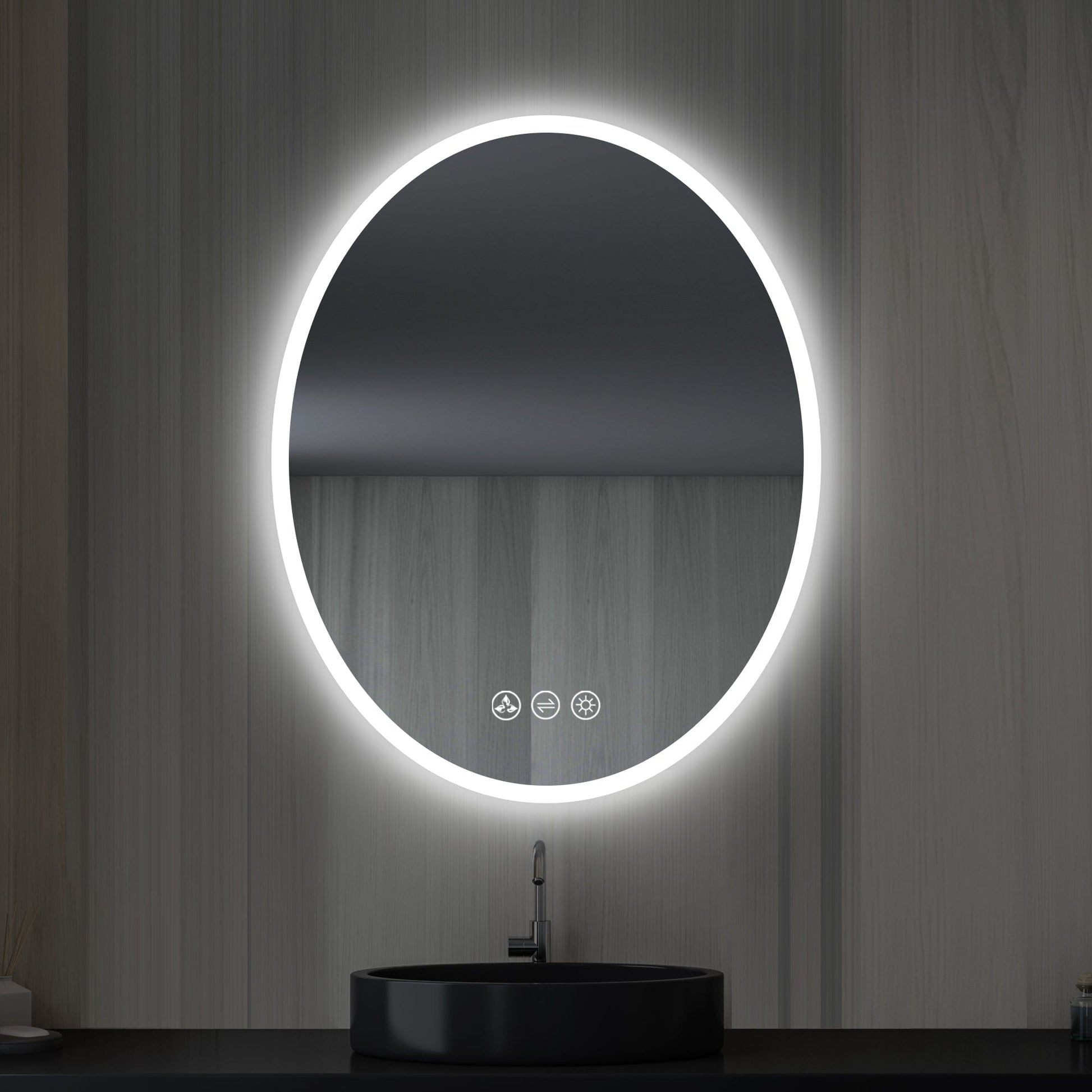 Blossom LED M6 2436 Blossom Oval - 24'' LED Mirror Frosted Side LED M6 2436