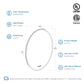 Blossom LED M6 2436 Blossom Oval - 24'' LED Mirror Frosted Side LED M6 2436