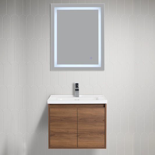 Blossom V8035 24 11 C  Blossom Bern 24″ Vanity With Ceramic Basin - Brown Walnut V8035 24 11 C