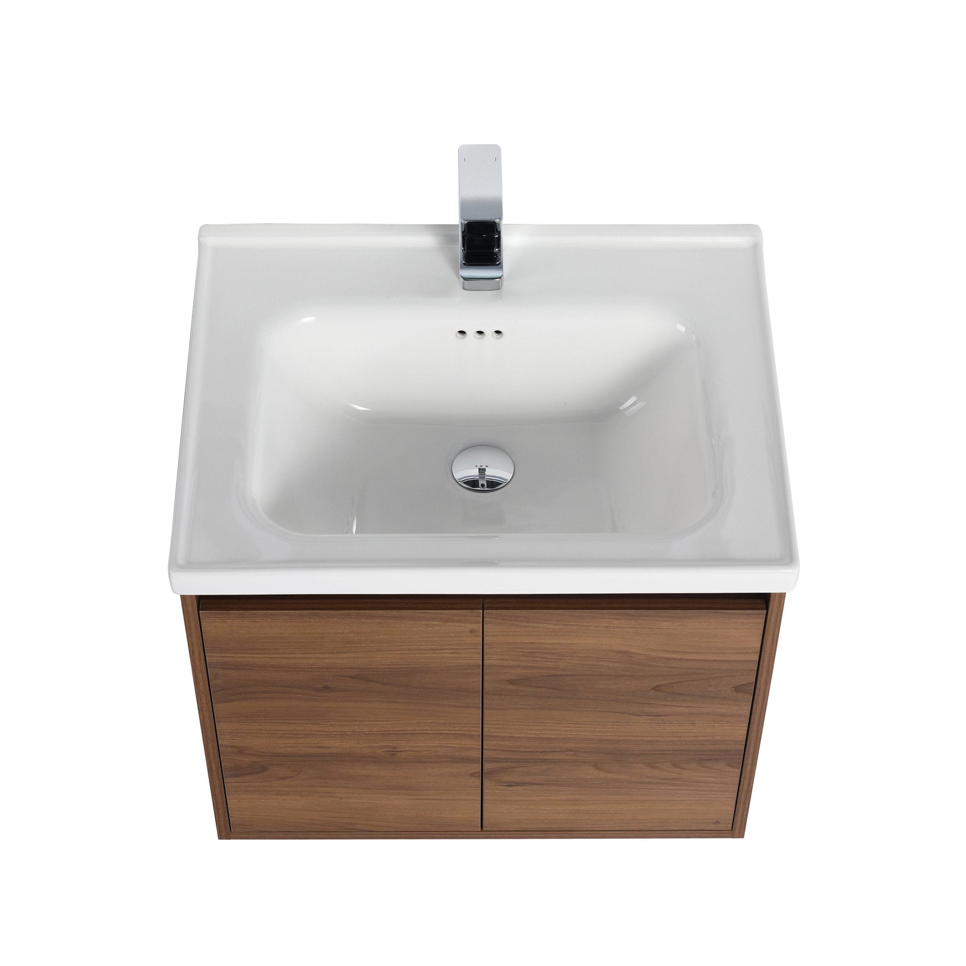 Blossom V8035 24 11 C  Blossom Bern 24″ Vanity With Ceramic Basin - Brown Walnut V8035 24 11 C 