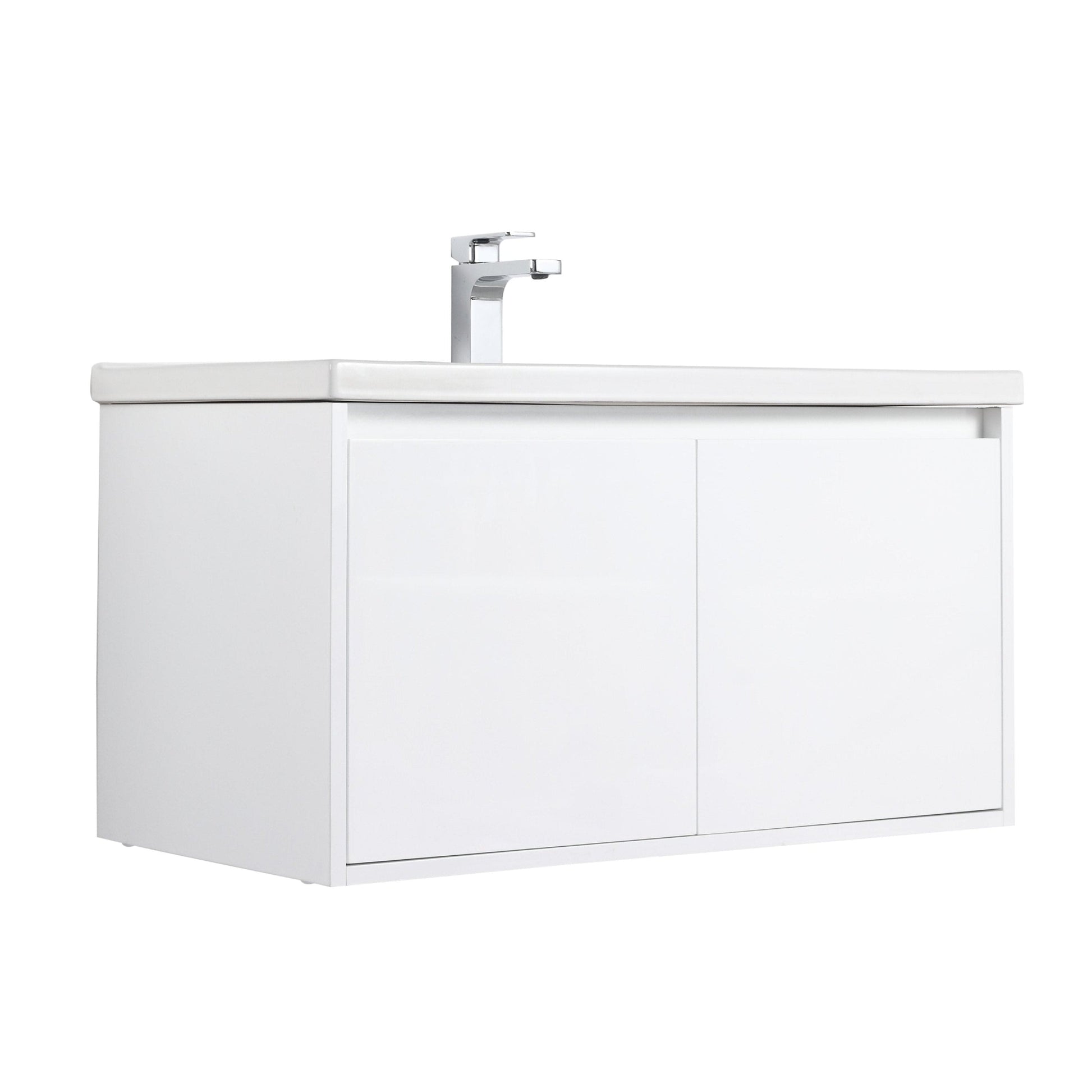 Blossom V8035 36 01 C Blossom Bern 36″ Vanity With Ceramic Basin - Glossy White V8035 36 01 C