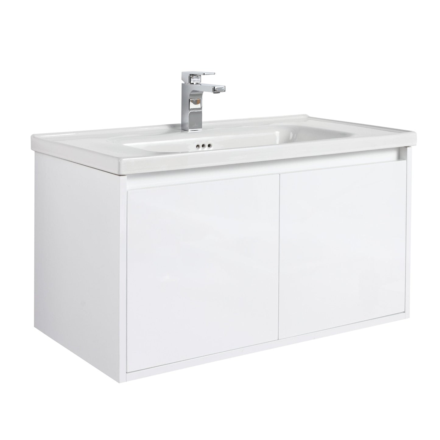 Blossom V8035 36 01 C Blossom Bern 36″ Vanity With Ceramic Basin - Glossy White V8035 36 01 C