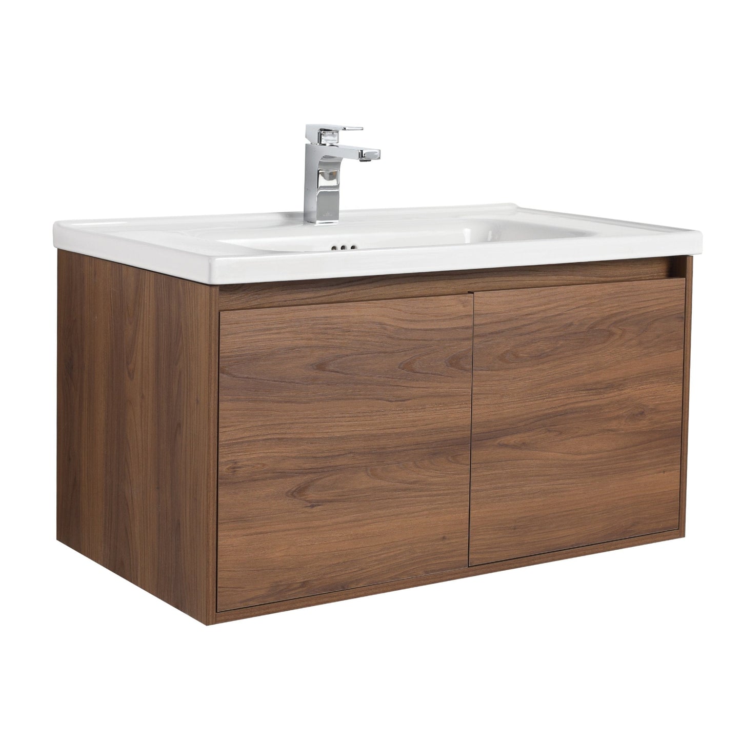 Blossom V8035 36 11 C Blossom Bern 36″ Vanity With Ceramic Basin - Brown Walnut V8035 36 11 C