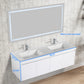 Blossom V8035 60 01 D Blossom Bern 60″ Double Vanity - Glossy White V8035 60 01 D