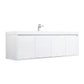 Blossom V8035 60 01 S Blossom Bern 60″ Single Vanity - Glossy White V8035 60 01 S