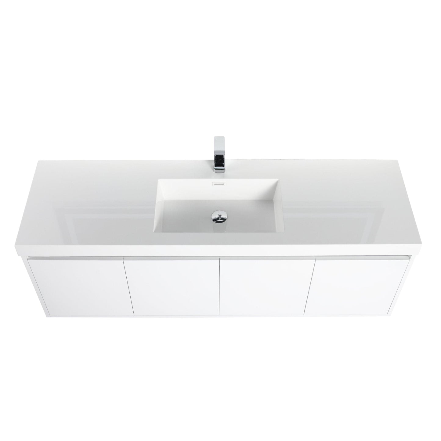 Blossom V8035 60 01 S Blossom Bern 60″ Single Vanity - Glossy White V8035 60 01 S