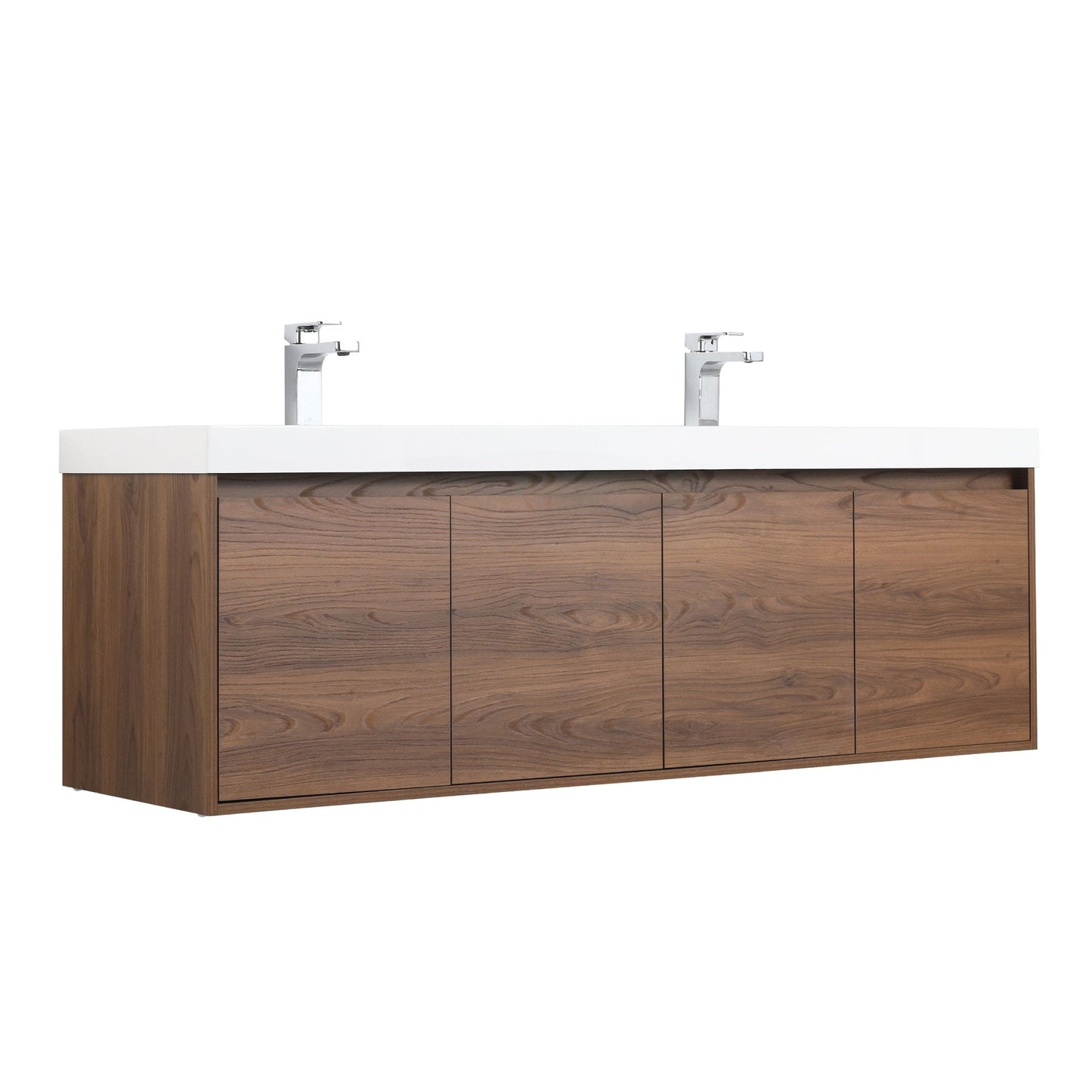 Blossom V8035 60 11 D Blossom Bern 60″ Double Vanity - Brown Walnut V8035 60 11 D