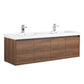 Blossom V8035 60 11 D Blossom Bern 60″ Double Vanity - Brown Walnut V8035 60 11 D