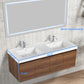 Blossom V8035 60 11 D Blossom Bern 60″ Double Vanity - Brown Walnut V8035 60 11 D